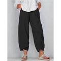 Women's Casual Plus Size Cotton Pants