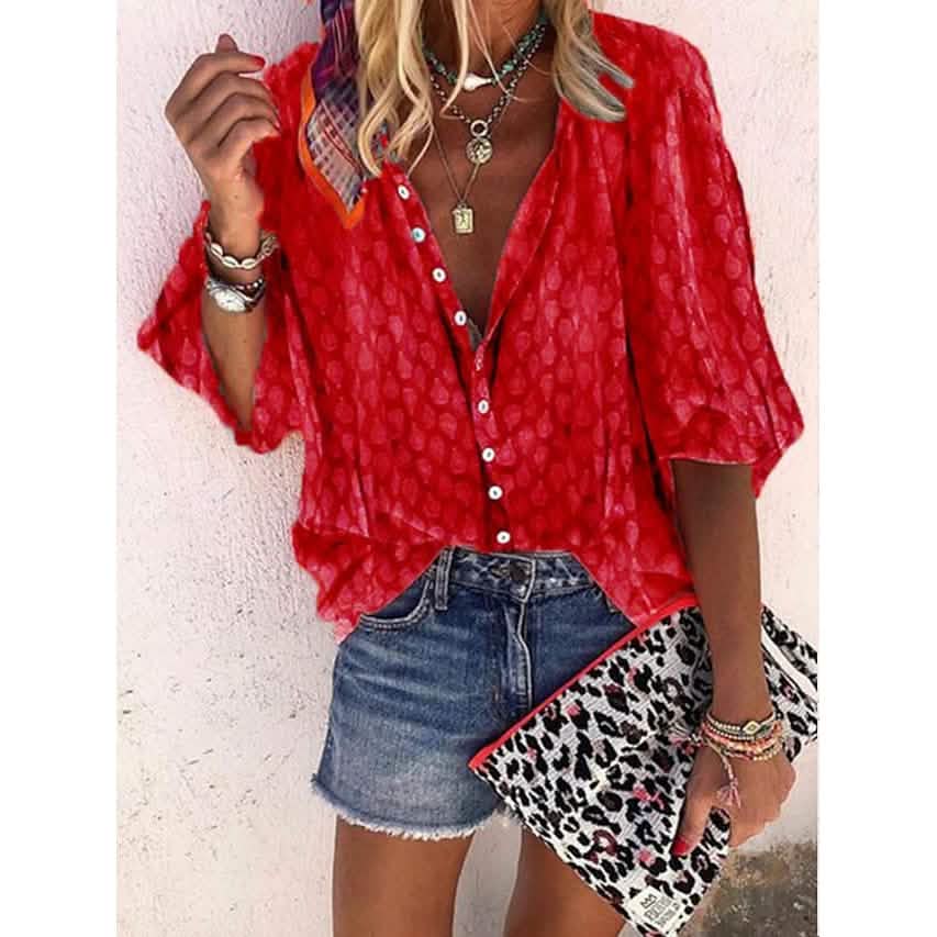 Women's Elegant Vintage Shirt Top