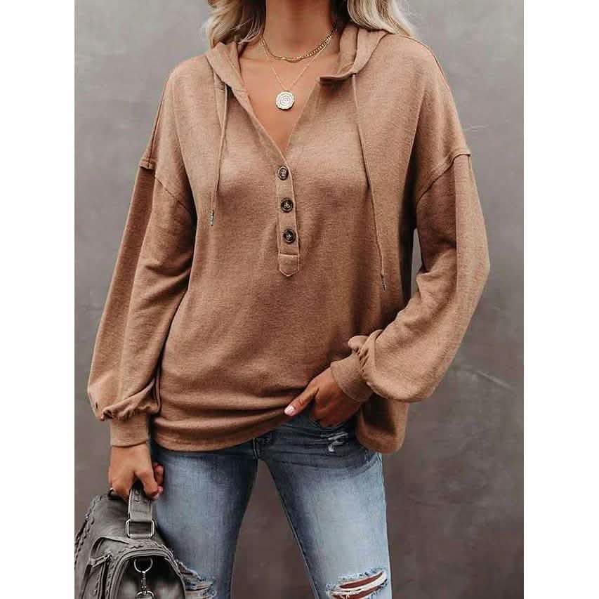 Women's Hoodie Sweatshirt Solid Color