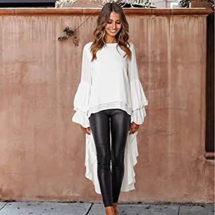 Women's Lantern Long Sleeve Casual Top