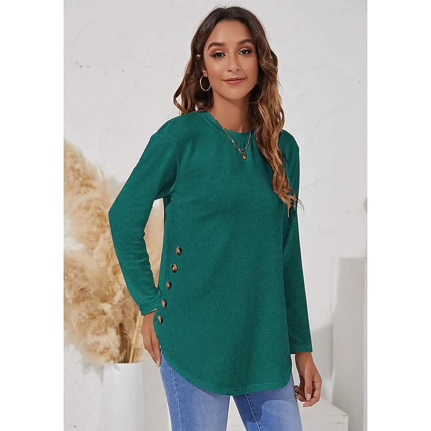 Women's Long Sleeve Crew Neck T-Shirt