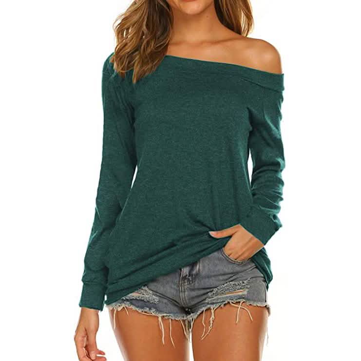 Women's Long Sleeve Off Shoulder Top