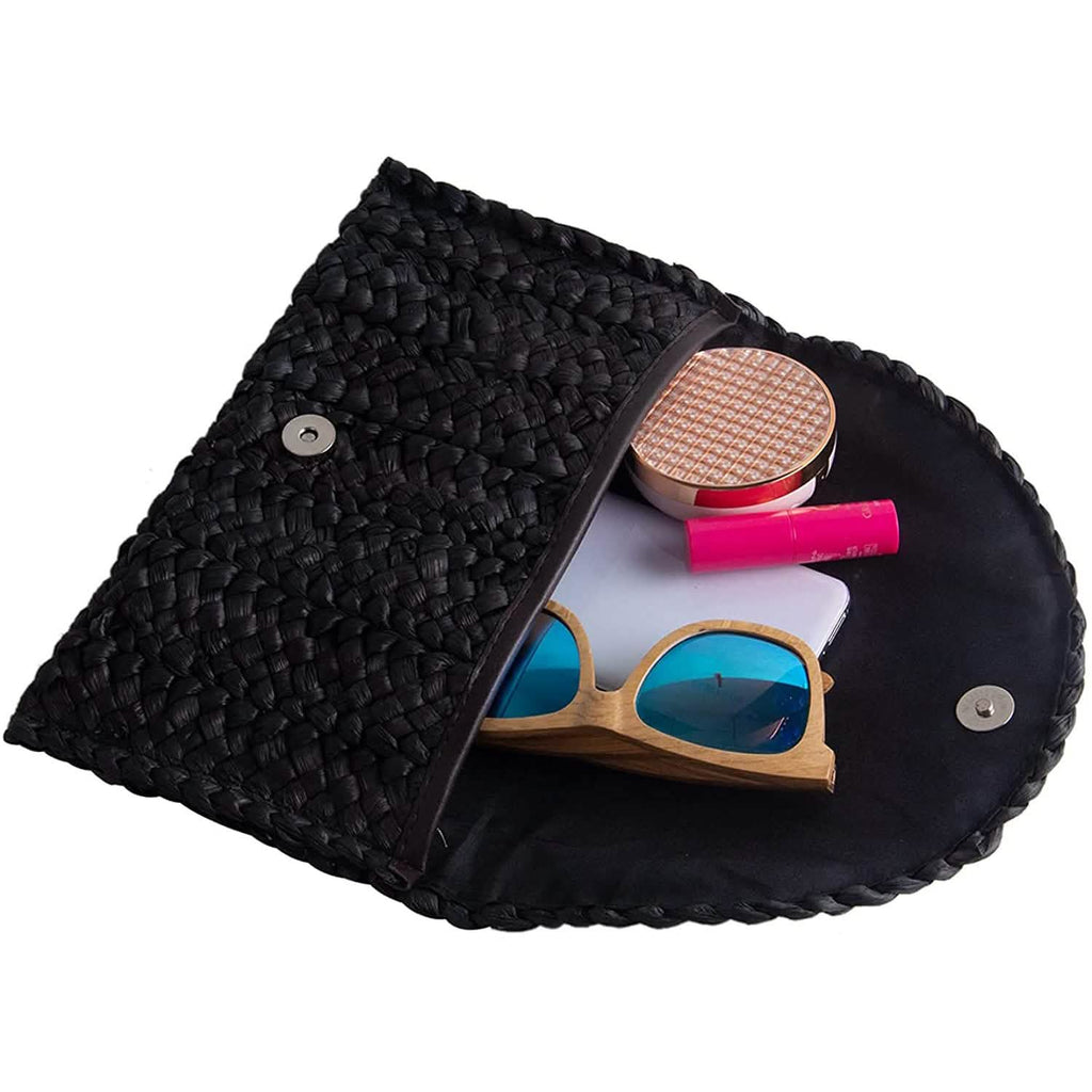 Women's Straw Clutch Purse